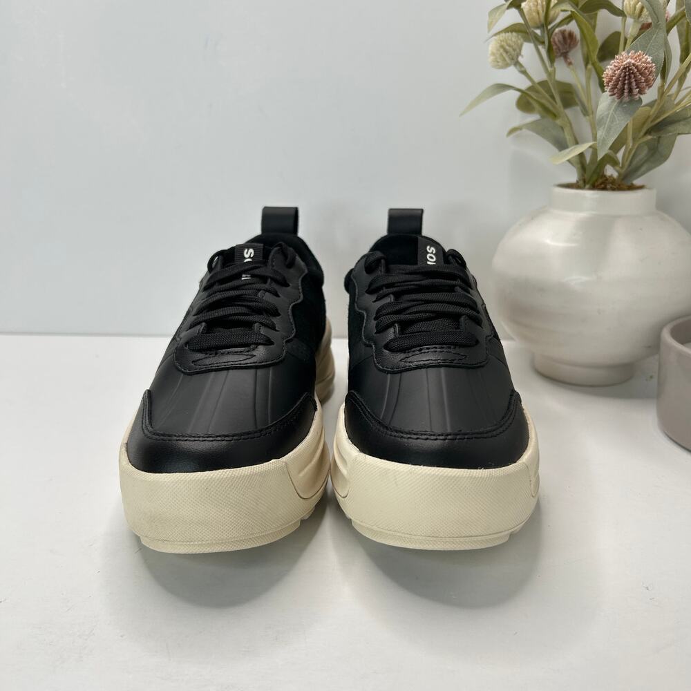 Sorel Ona 503 Everyday Low Sneaker Black/Jet Women's 7 Tried On Comfort Shoe - Picture 2 of 8